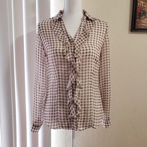 🚨SOLD🚨 New York & Company Checkered Shirt